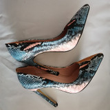 High Heels Shoes Pumps  Fashion Snake Print Heeled Shoes Woman