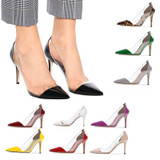 Women Pumps  Transparent High Heels Sexy Pointed Toe Slip-on Red Wedding Party