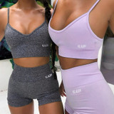 2020 Yoga Set Women 2 Piece Set Sports Bra Yoga Shorts Sport Wear Fitness Sport Suit Gym Clothing Workout Clothes For Women