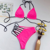 High Waist Bikini 2020 Sexy Women Swimsuit Swimwear Female One Shoulder Thong Brazilian Bikini set Biquini Bathing Suit