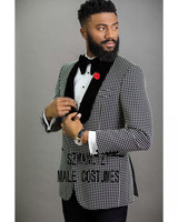 2020 Men Black Double Breasted Wedding Groom Suit With Pants Tuxedo For Men Wedding Suits Prom Best Man Suit (Jacket+Pants+Bow)