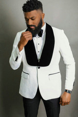 2020 Men Black Double Breasted Wedding Groom Suit With Pants Tuxedo For Men Wedding Suits Prom Best Man Suit (Jacket+Pants+Bow)
