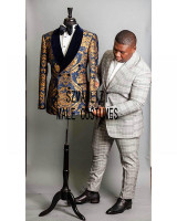 2020 Tailored Men Coat Pant Formal Double Breasted Men Suits Slim Fit Navy Blue Tuxedo Groom Blazer Wedding Suit Terno Masculino