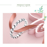 BAMOER 2020 HOT SALE Silver 925 Star Ring For Women Wedding 100% 925 Sterling Silver Stackable Finger Ring Jewelry PA7151
