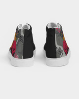 The Resistance (Red) Camouflage Women's Hightop Canvas Shoe