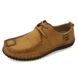 Super Comfortable Casual Leather Shoes Men Soft Leather Loafers Men Shoes Breathable Flats Shoe Hot Sale Moccasins Shoes