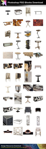 【Photoshop PSD Blocks】Luxury Furniture PSD Blocks 1