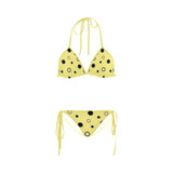 Black Polka Dots Custom Bikini Swimsuit