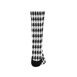 Black White Houndstooth Trouser Socks