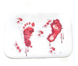 Blood Footprints Shower Horror Decorative Bathroom Mat Rugs