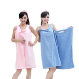 Women's Microfiber Bath Towels Adults Magic Bathrobes