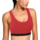 Alizarin Dissolve Women's All Over Print Sports Bra (Model T52)