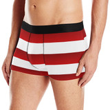 Red White Stripes Men's All Over Print Boxer Briefs (Model L10)
