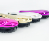 1pc Magic Anti-static Hair Brush Tangle Detangling Comb Electroplate Salon Styling Tool
