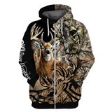 Love Deer Hunting Branded Unisex 3D Print Hoodie