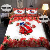 Personalized Puerto Rico Frog With Hibicus 3D Printed Bedding Set