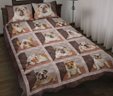 Bulldog Square Cute 3D Print Bedding Set