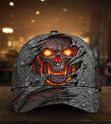 Lava Skull Torn Cool Cap