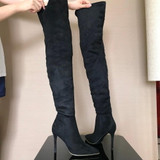 Faux Suede Leather Thigh High Boots Faux Suede Leather Thigh High Boots