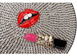 Luxury Diamond Red Lips Lipstick  Acrylic Fashion  Handbags