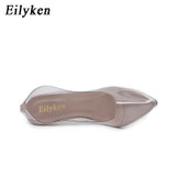 Transparent Super High Heels Sexy Pointed Toe Slip-on