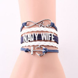 2 Styles Infinity Love Navy Wife Bracelet Offer
