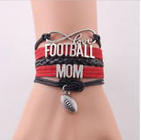 Infinity Love Football Mom Heart Bracelet Offer