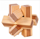 3D Wooden Interlocking Burr Puzzles Game For Kids and Adults