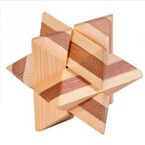 3D Wooden Interlocking Burr Puzzles Game For Kids and Adults