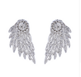 Women's Vintage Punk Angel Wings Alloy Crystal Earrings Offer