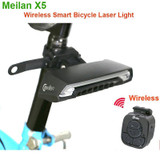 Smart Bicycle Light Wireless Rear laser