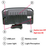 Smart Bicycle Light Wireless Rear laser