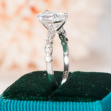 Pear Shaped Solid 925 Sterling Silver 5A Cubic White Zircon Ring Pear Shaped Solid 925 Sterling Silver 5A Cubic White Zircon Ring