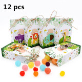 Birthday Party Paper Candy Gift Box Bags Pineapple Fruit Dessert Bags Gift Wedding Favor Decoration