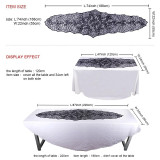 Halloween Black Lace Spiderweb Props Fireplace Mantle Scarf Table Cloth Cover Horror Party Decoration