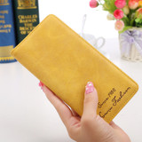 Cute Slim Long Leather Wallet