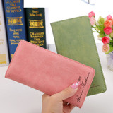 Cute Slim Long Leather Wallet