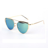 Cat Eye Mirrored Sunglasses