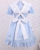 Blue Bows & Ruffles Lolita Cotton Dress