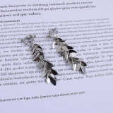 Dangling Leaves Clip On Earrings