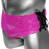 Lace Up Sissy Boxer Panties Lace Up Sissy Boxer Panties