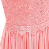 "Sissy Camille" Pink Lace Dress