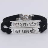 HIs Queen Her King Couples Bracelet