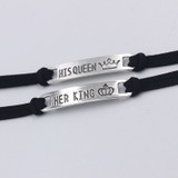 HIs Queen Her King Couples Bracelet