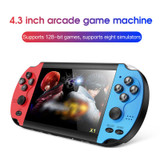 X1 Game Console 4.3-inch Nostalgic Classic Dual-Shake Game Console Built-in 10,000 Games Built-in Speaker Support Video Player