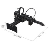 20W/7000mw/3500MW CNC Laser Engraver Portable Engraving Carving Machine Mini DIY Laser Logo Mark Printer for Metal Engraving