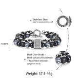 Multiple Design Natural Stone Beaded Bracelets