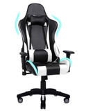 Recliner Backrest Swivel Gaming Chairs PU Leather  with Headrest and Lumbar