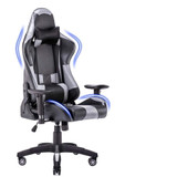 Recliner Backrest Swivel Gaming Chairs PU Leather  with Headrest and Lumbar