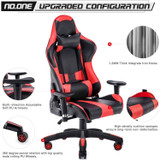 Recliner Backrest Swivel Gaming Chairs PU Leather  with Headrest and Lumbar